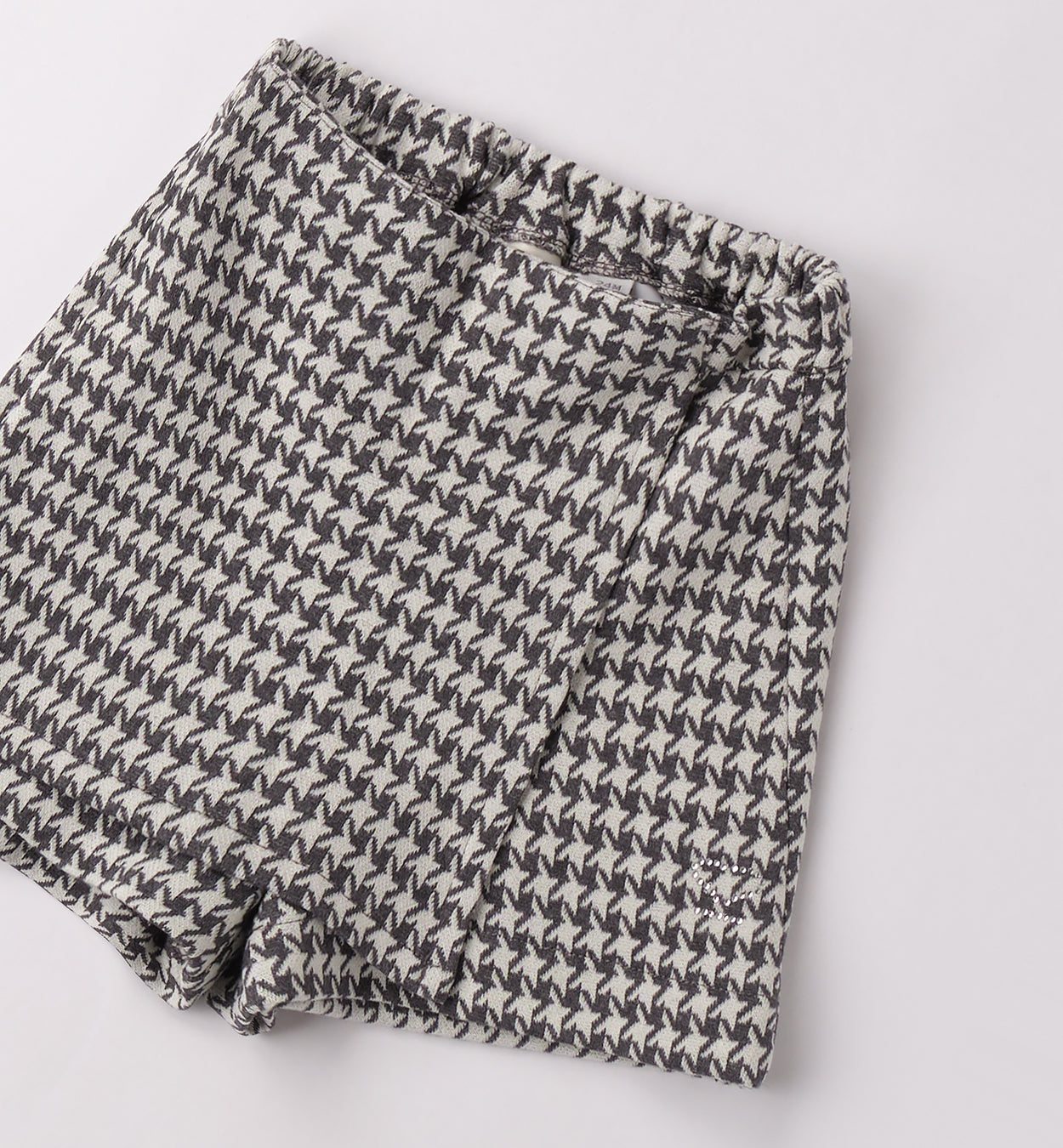 0F361 PANTALONE MAGLIA TAGLIATA CORTO BAMBINA SARABANDA