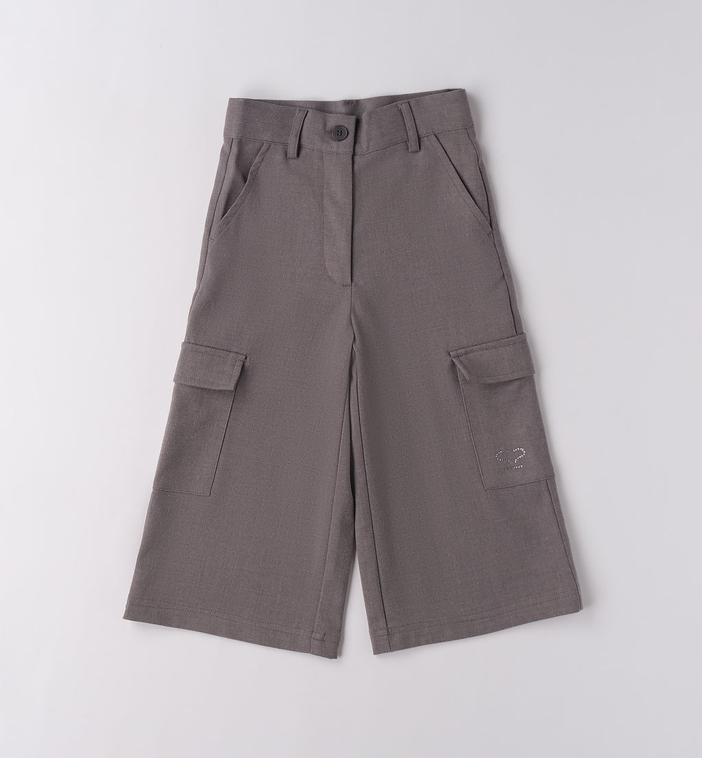 0F362 PANTALONE TESSUTO NAVETTA LUNGO BAMBINA SARABANDA
