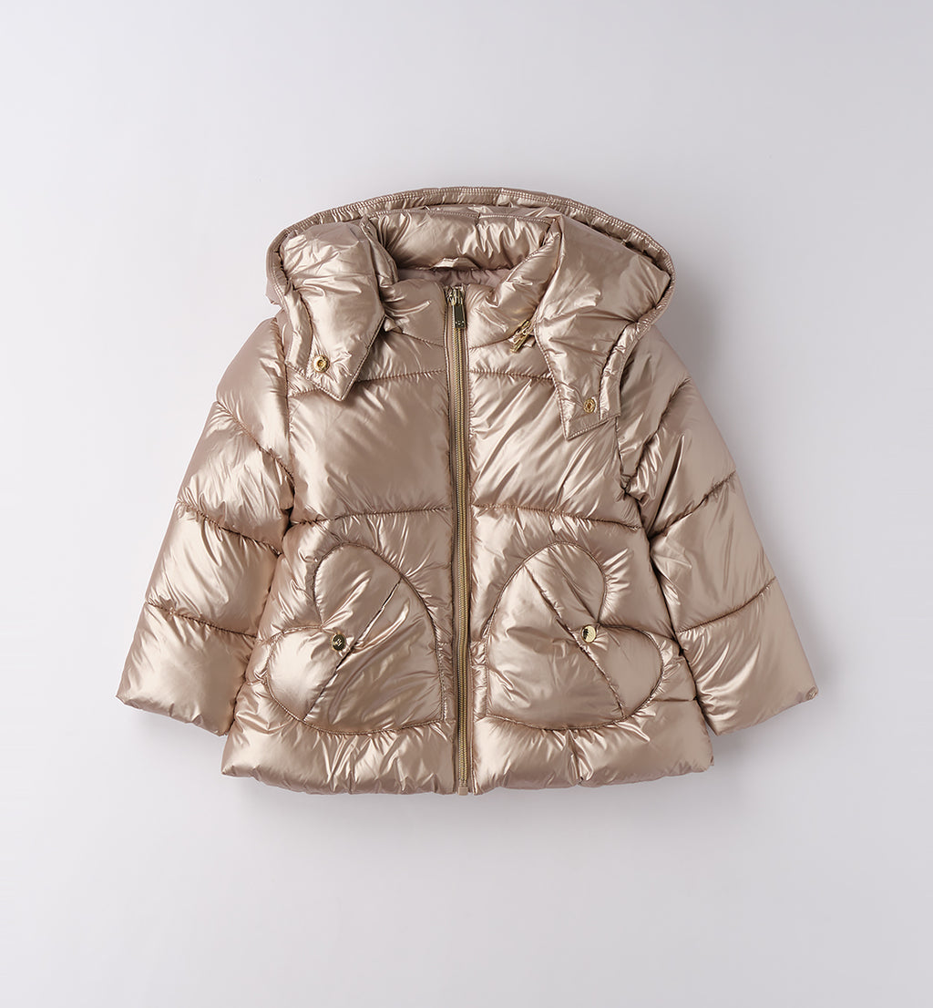 0F375 GIUBBOTTO IMBOTTITO TESSUTO TERMICO BAMBINA SARABANDA