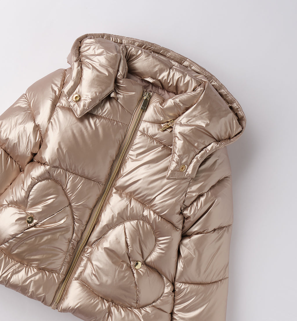 0F375 GIUBBOTTO IMBOTTITO TESSUTO TERMICO BAMBINA SARABANDA