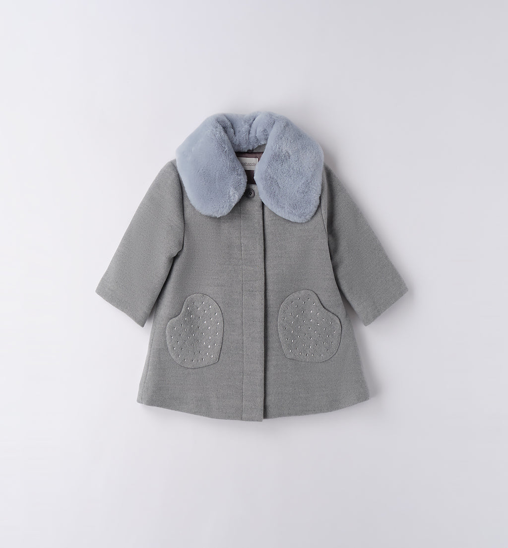 0F380 CAPPOTTI-GIUB. NAVETTA ECO-PELLE PELLIC. BAMBINA SARABANDA