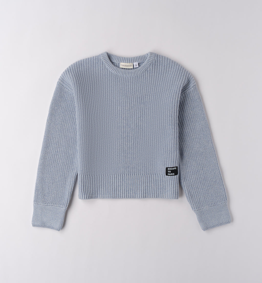 0F400 MAGLIA CHIUSA RAGAZZA SARABANDA