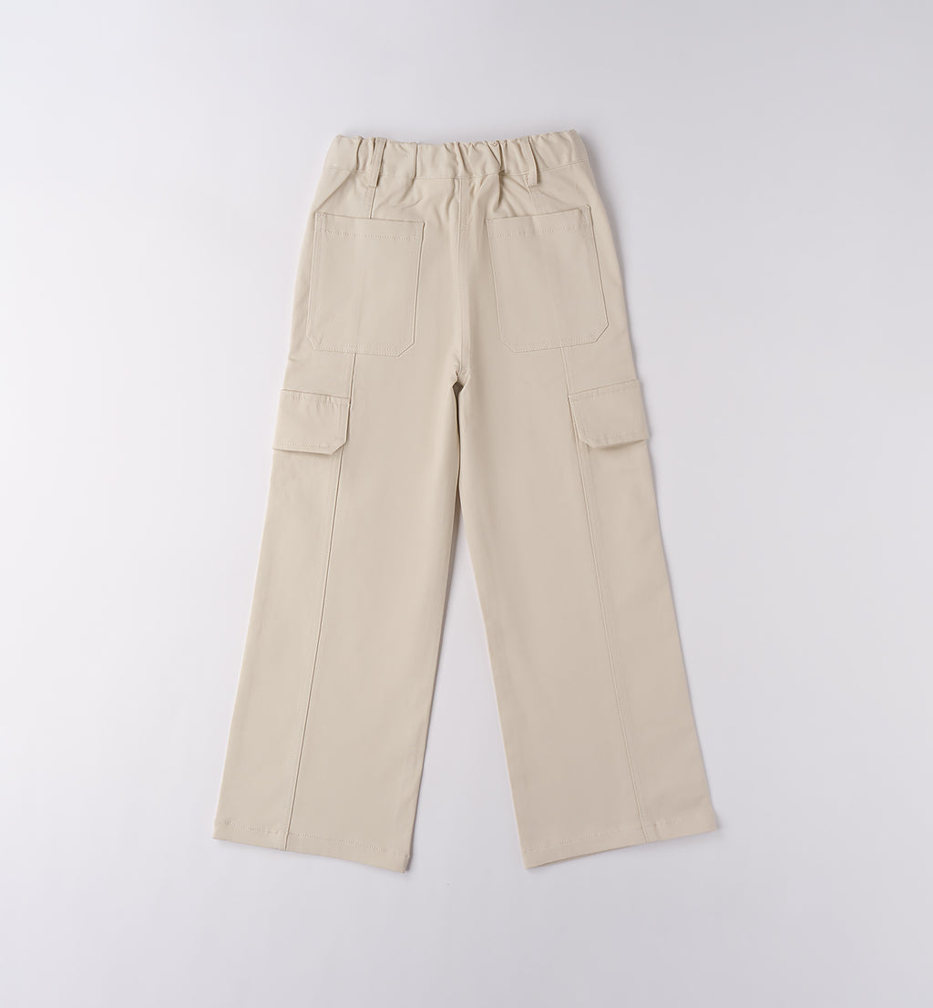 0F462 PANTALONE TESSUTO NAVETTA LUNGO RAGAZZA SARABANDA