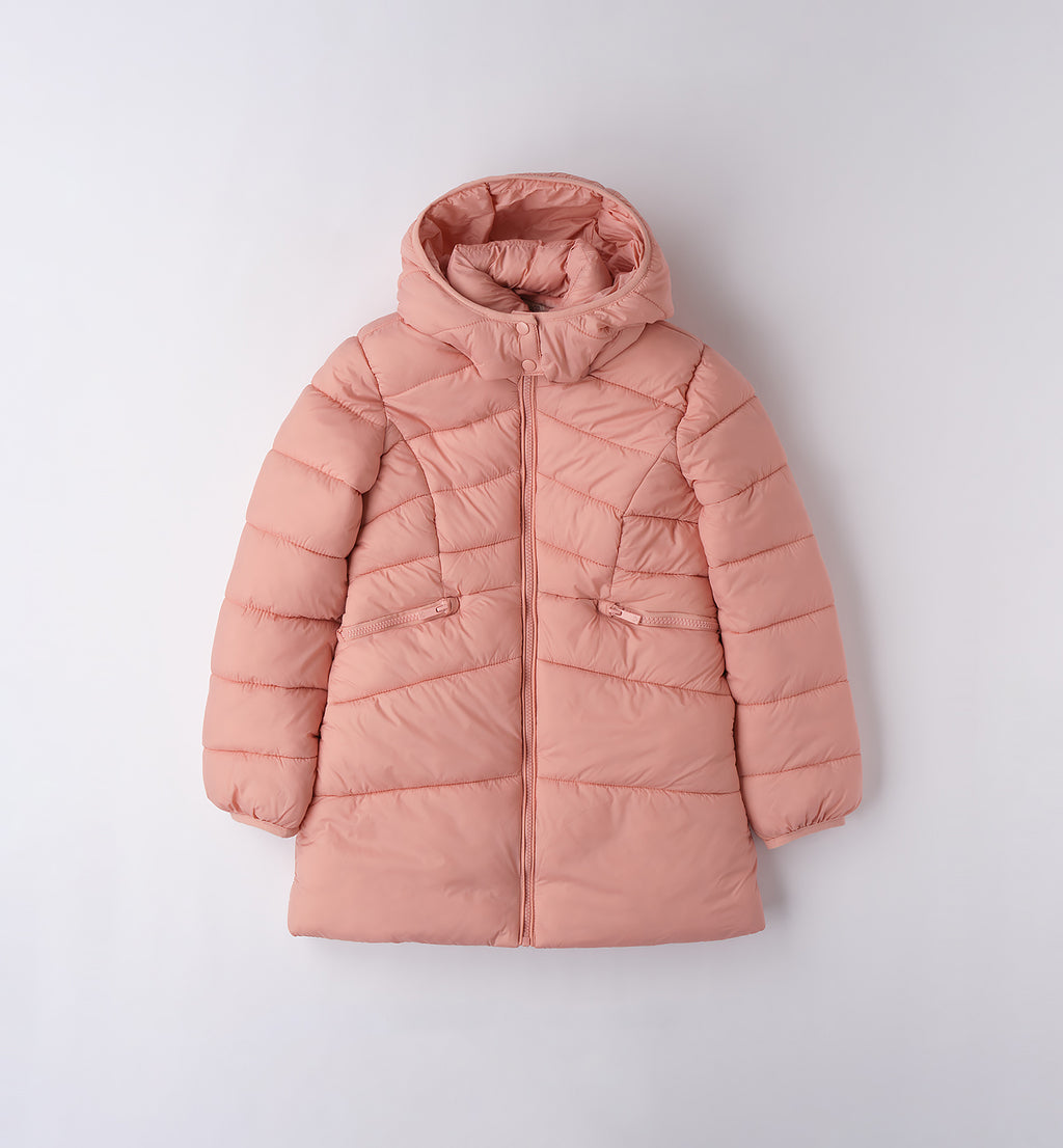 0F493 GIUBBOTTO IMBOTTITO TESSUTO TERMICO BAMBINA SARABANDA