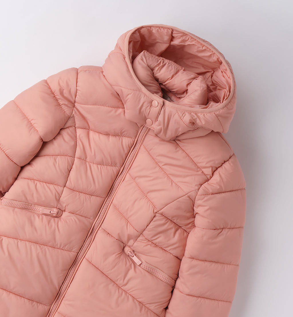 0F493 GIUBBOTTO IMBOTTITO TESSUTO TERMICO BAMBINA SARABANDA