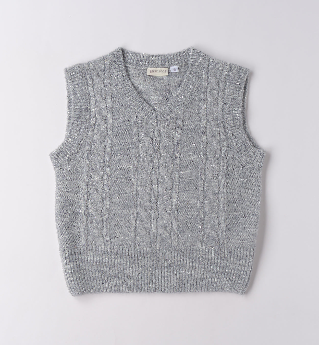 0F500 GILET MAGLIA RAGAZZA SARABANDA