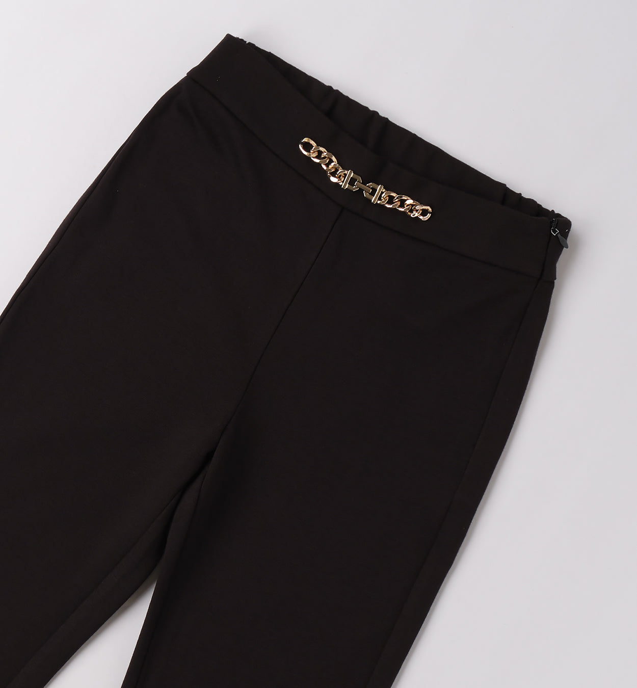 0F540 PANTALONE MAGLIA TAGLIATA LUNGO RAGAZZA SARABANDA