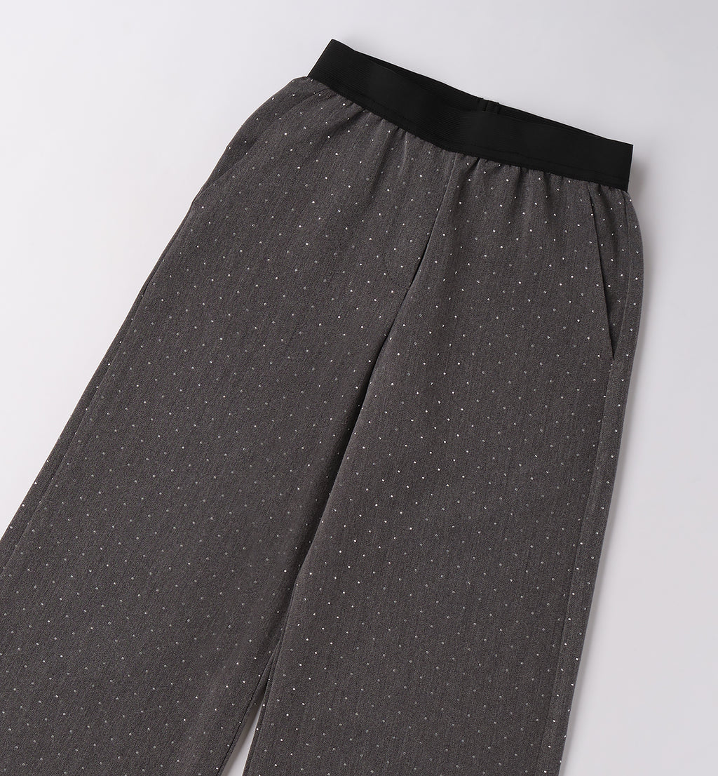 0F541 PANTALONE TESSUTO NAVETTA LUNGO RAGAZZA SARABANDA