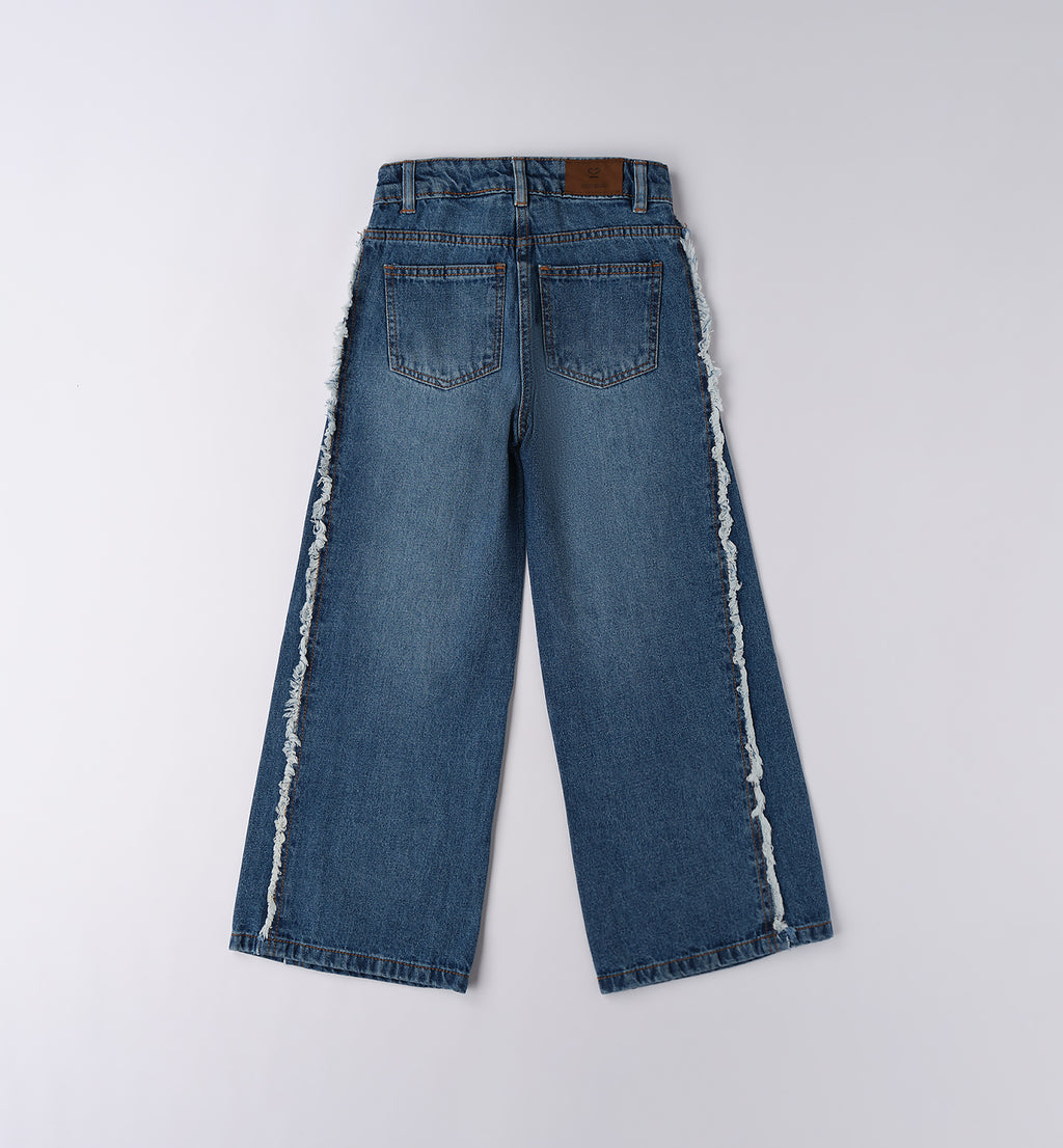 0F542 PANTALONE DENIM LUNGO RAGAZZA SARABANDA