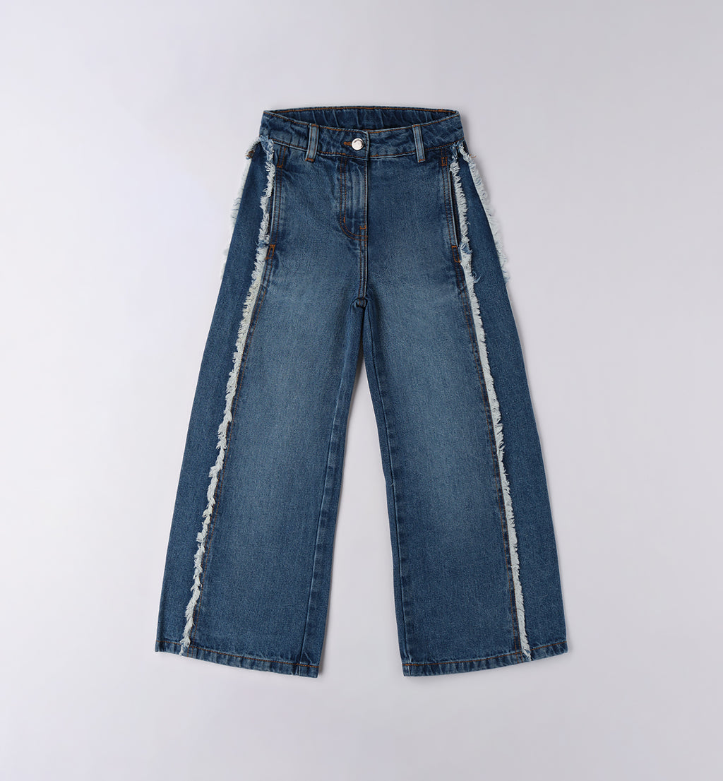 0F542 PANTALONE DENIM LUNGO RAGAZZA SARABANDA