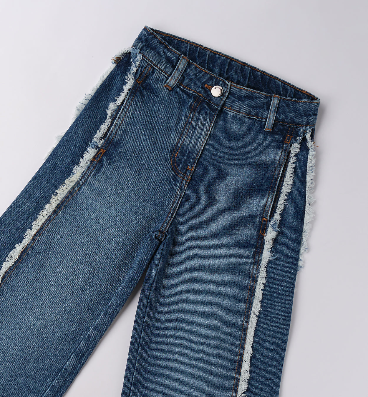 0F542 PANTALONE DENIM LUNGO RAGAZZA SARABANDA