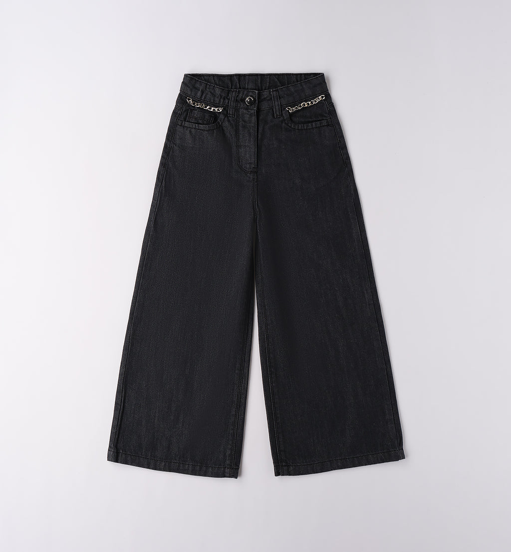 0F544 PANTALONE DENIM LUNGO RAGAZZA SARABANDA