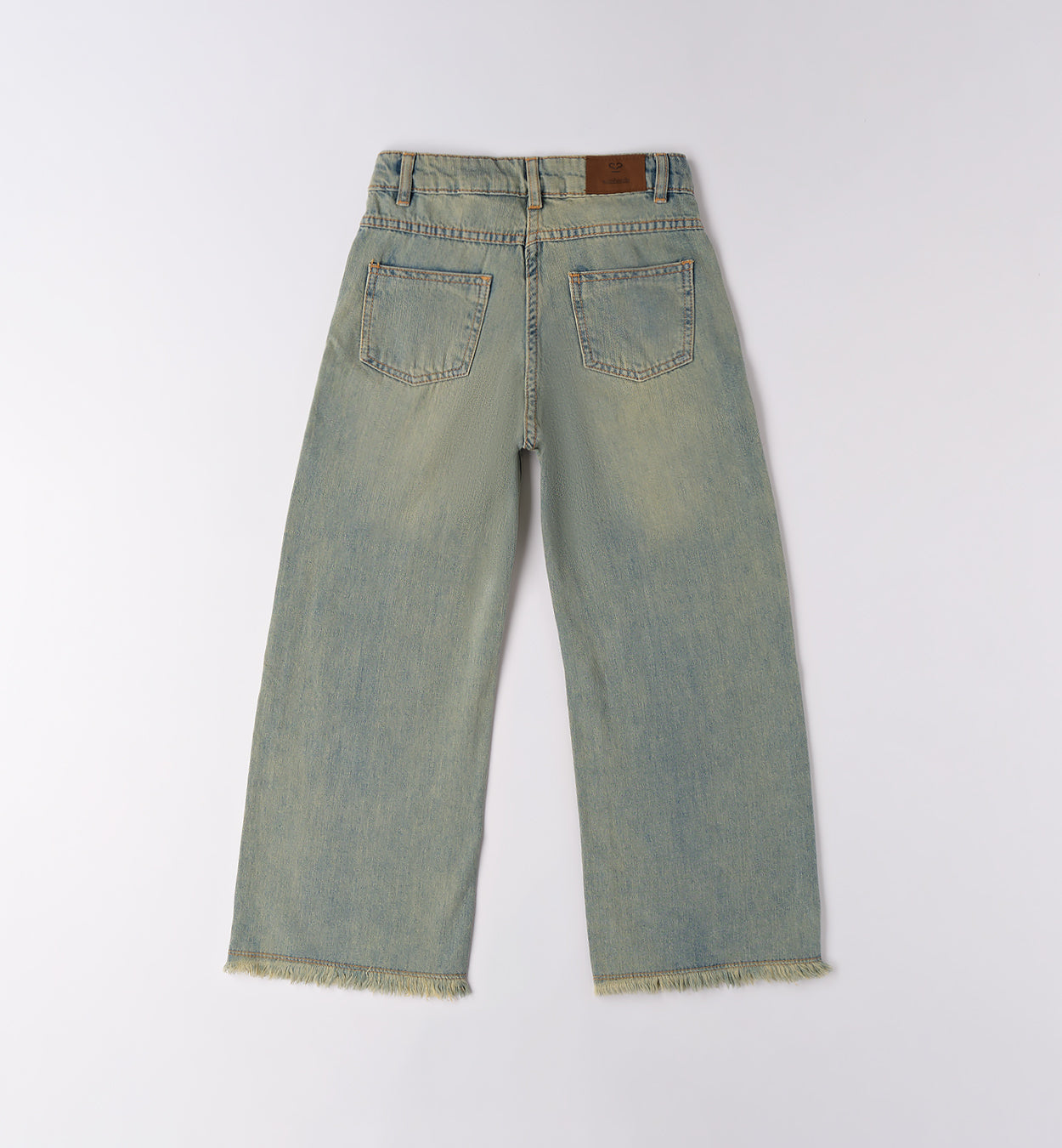 0F545 PANTALONE DENIM LUNGO RAGAZZA SARABANDA