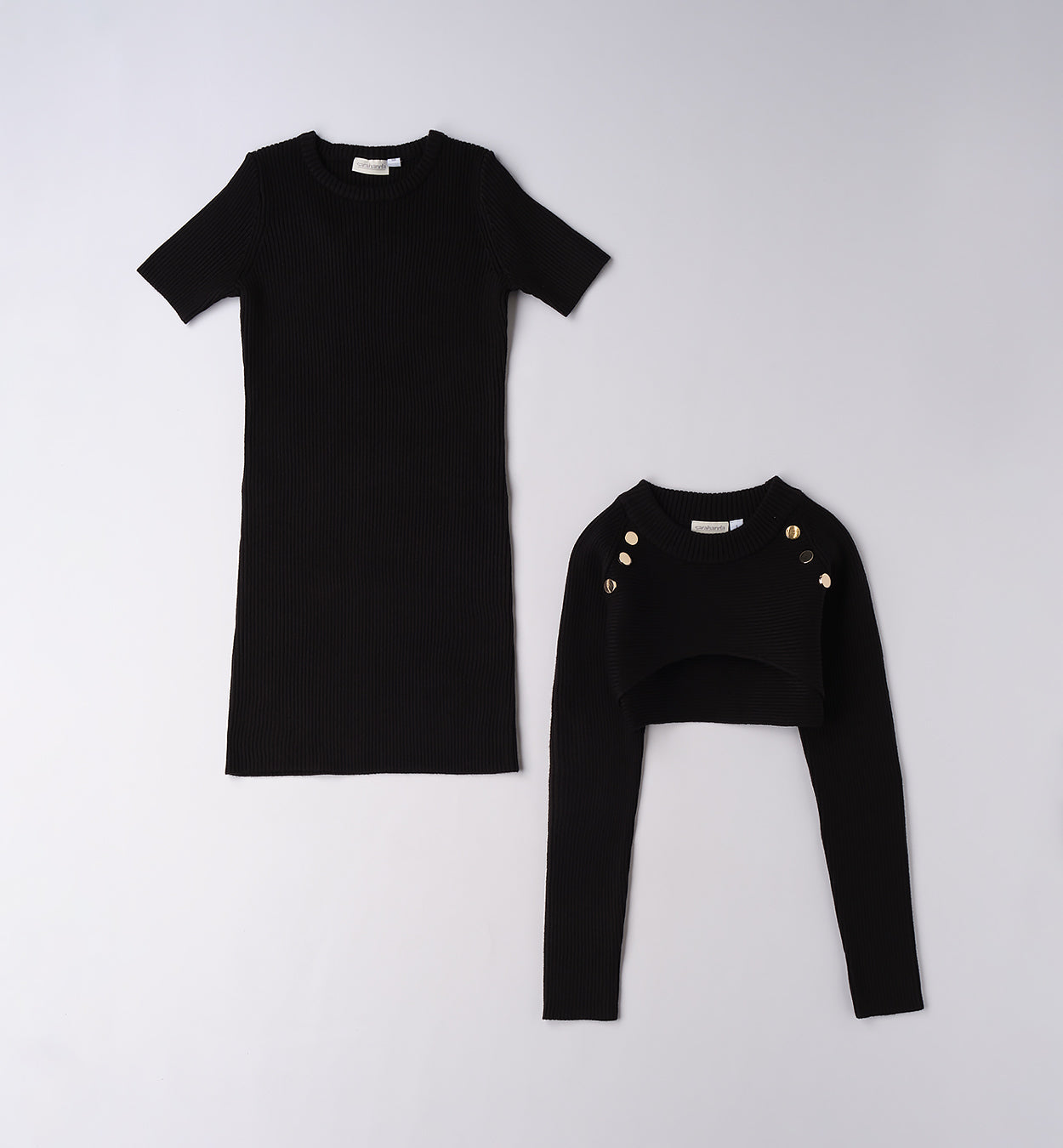 0F562 ABITO TRICOT CON MANICA RAGAZZA SARABANDA