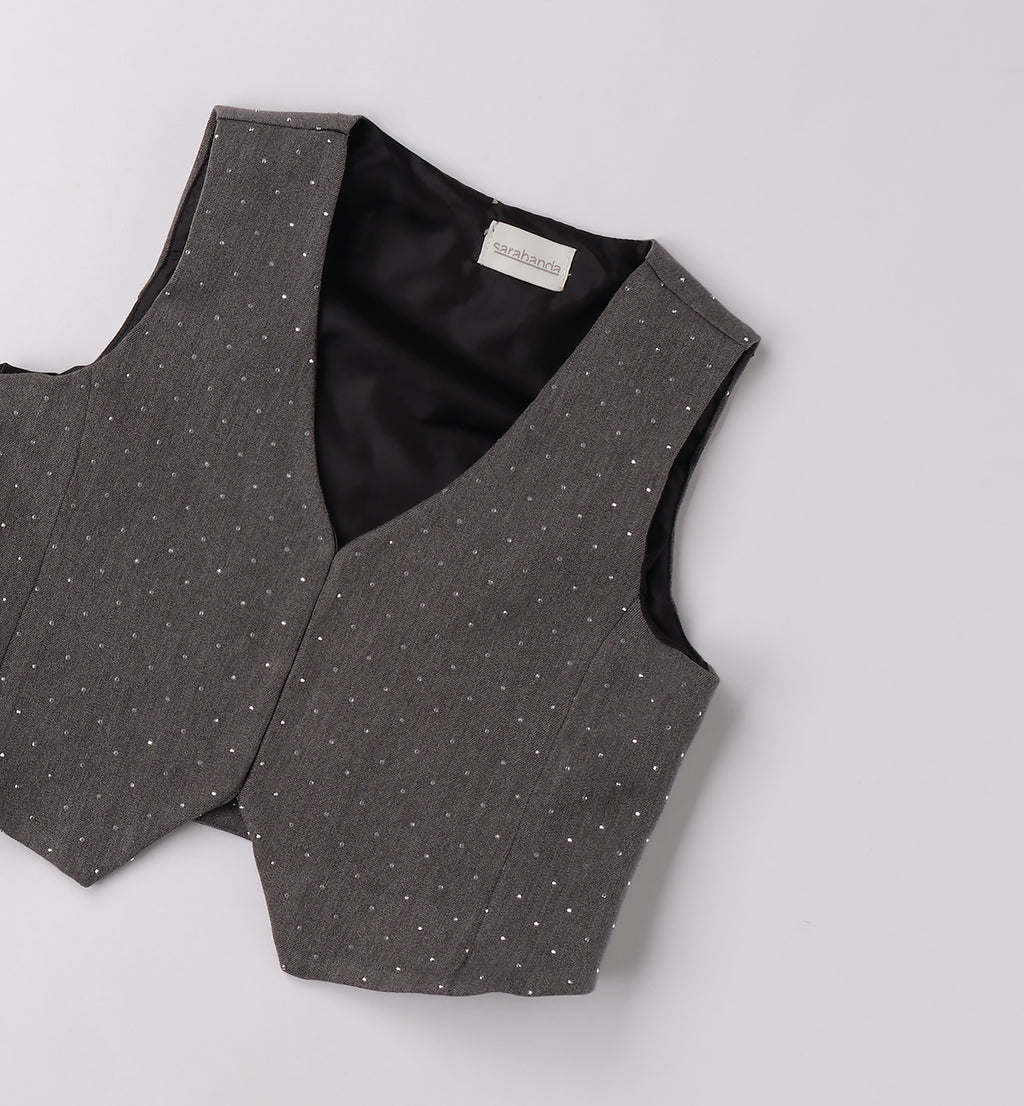 0F590 GILET RAGAZZA SARABANDA