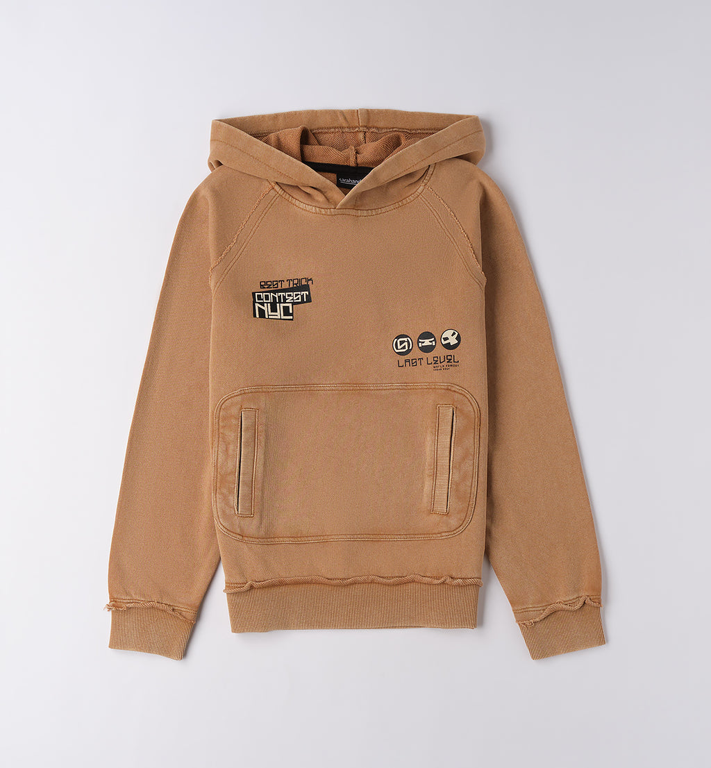 0F618 FELPA CHIUSA CON O SENZA CAPPUCCIO RAGAZZO SARABANDA