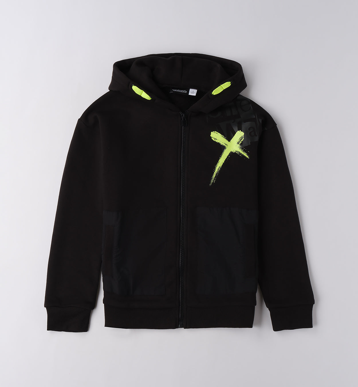 0F665 FELPA APERTA ML CON ZIP O CON BOTTONI RAGAZZO SARABANDA