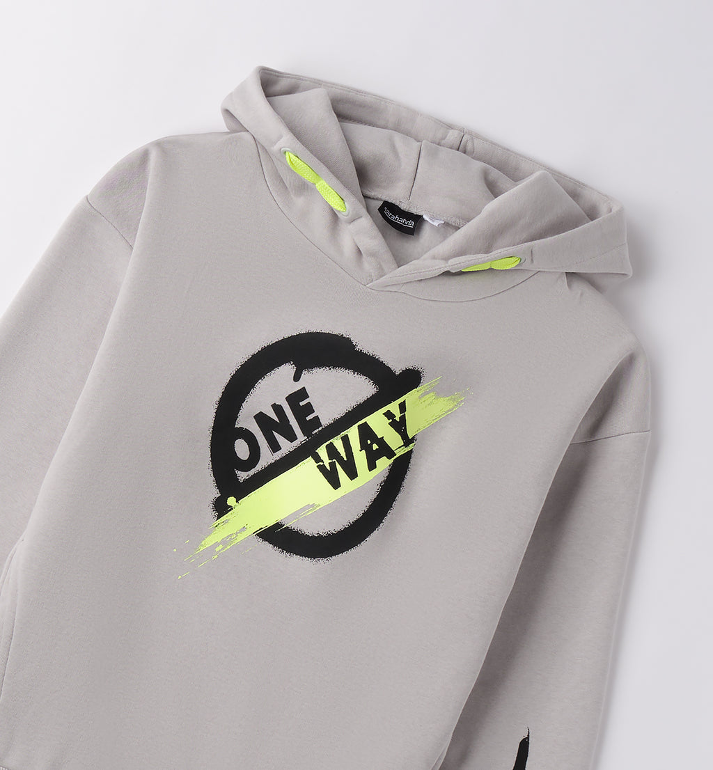 0F666 FELPA CHIUSA CON O SENZA CAPPUCCIO RAGAZZO SARABANDA