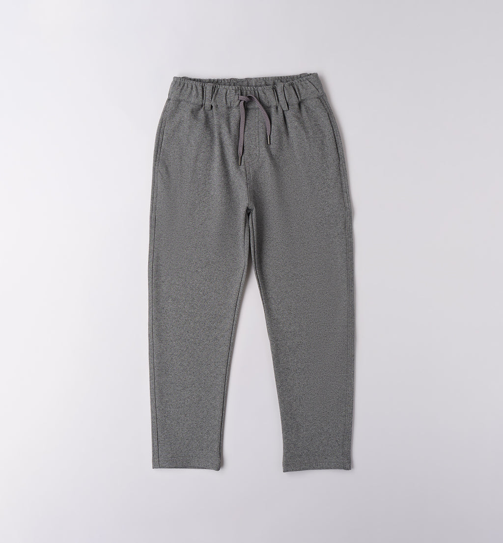 0F685 PANTALONE MAGLIA TAGLIATA LUNGO RAGAZZO SARABANDA