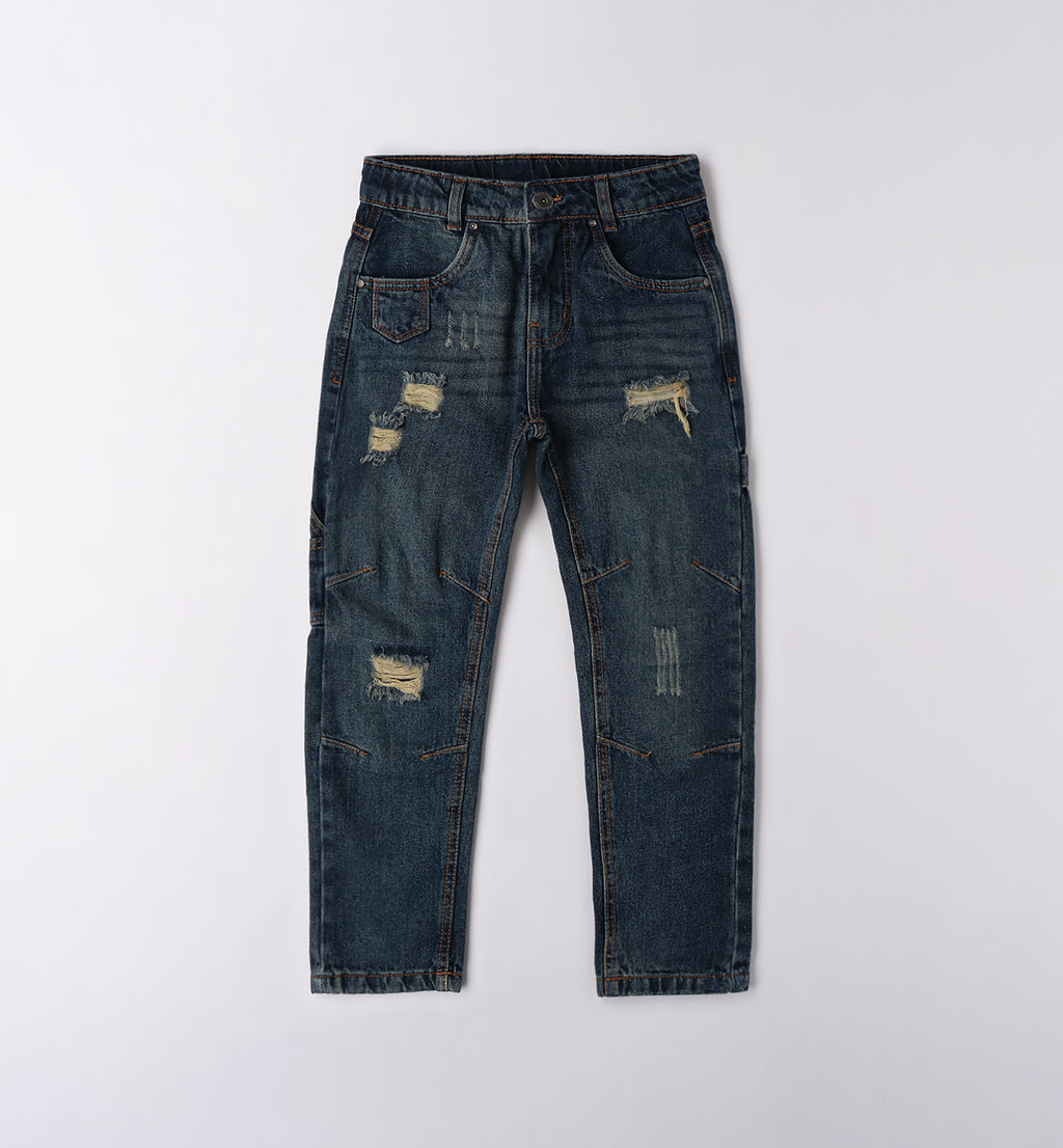 0F691 PANTALONE DENIM LUNGO RAGAZZO SARABANDA