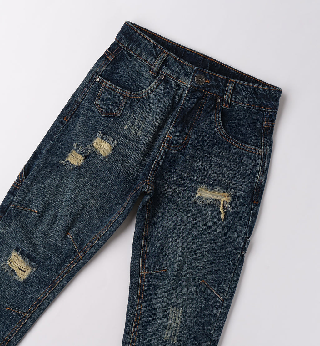 0F691 PANTALONE DENIM LUNGO RAGAZZO SARABANDA