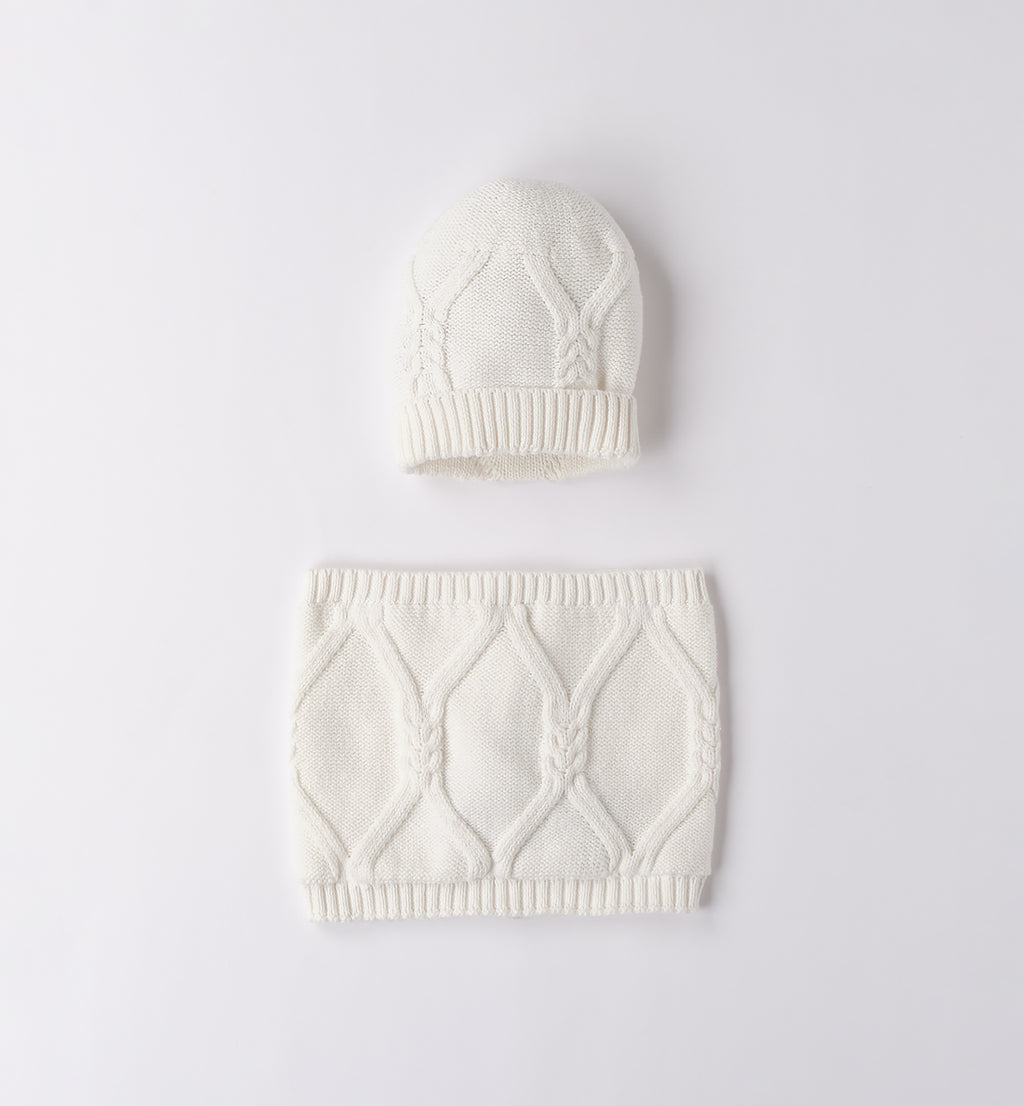 0F934 SET CAPPELLO E COLLO BAMBINA SARABANDA