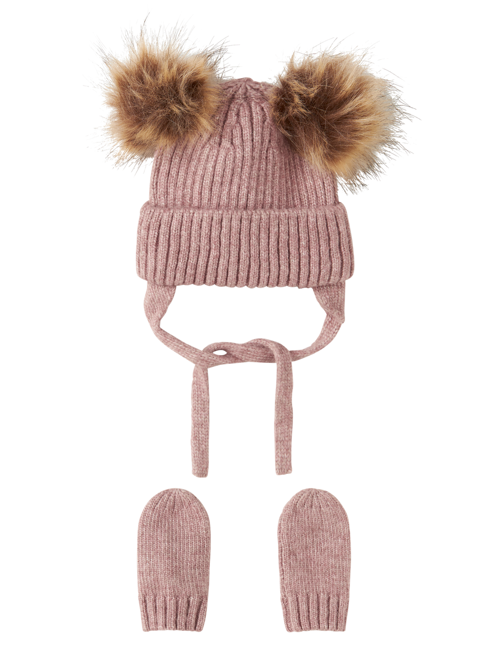 13245300 KIT CAPPELLO E GUANTI NEONATA NAME IT