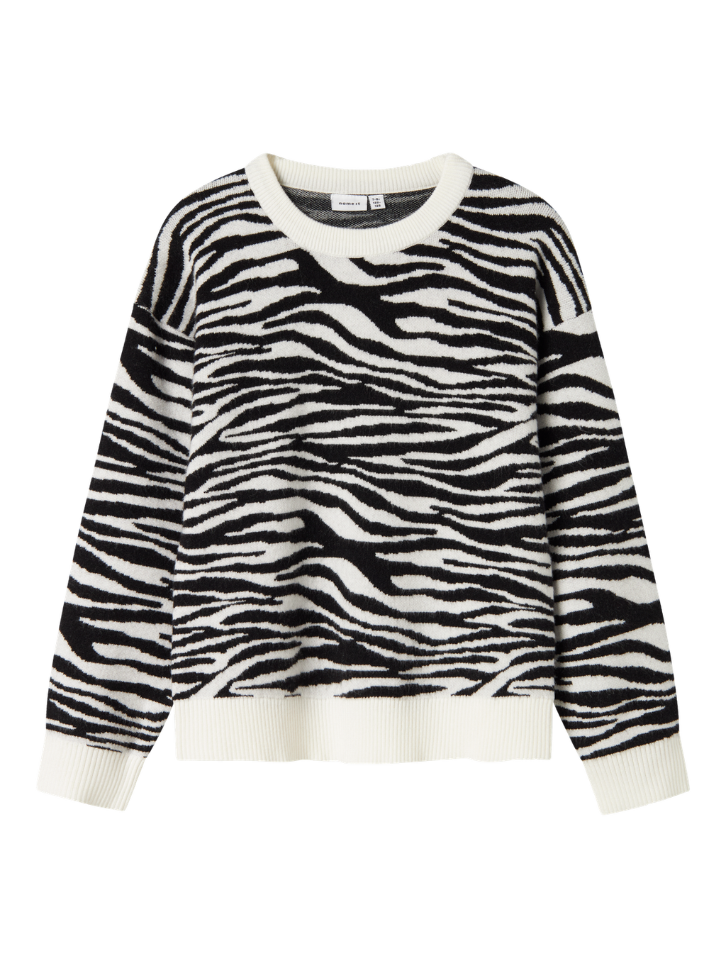 13247669 MAGLIONE ZEBRATO RAGAZZA NAME IT