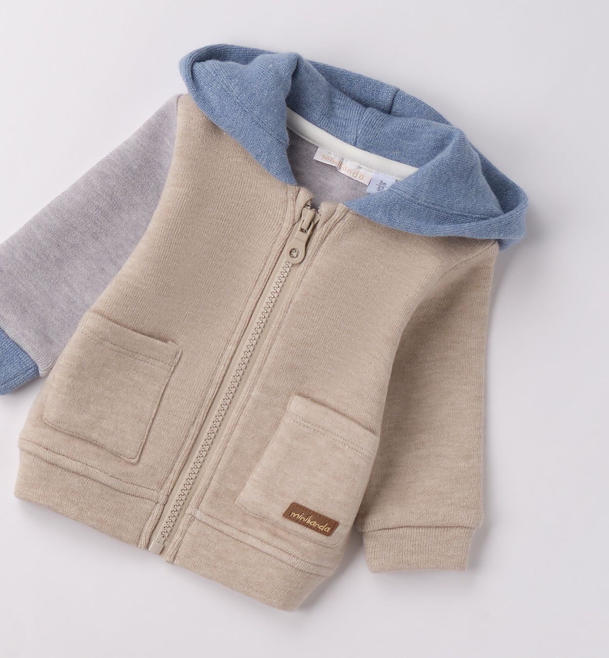 3F610 FELPA APERTA ML CON ZIP O CON BOTTONI NEONATO SARABANDA