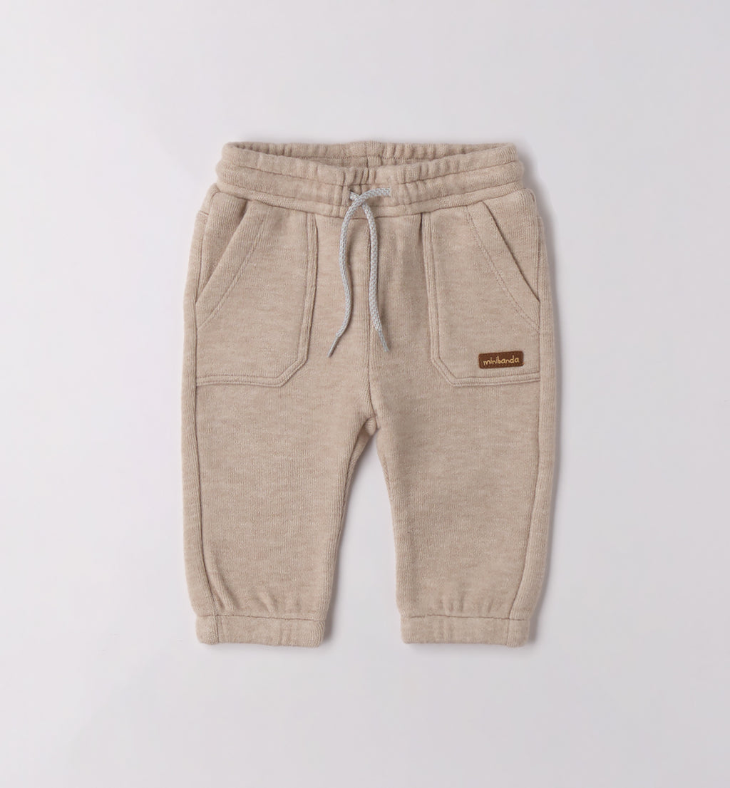 3F626 PANTALONE MAGLIA TAGLIATA LUNGO NEONATO SARABANDA