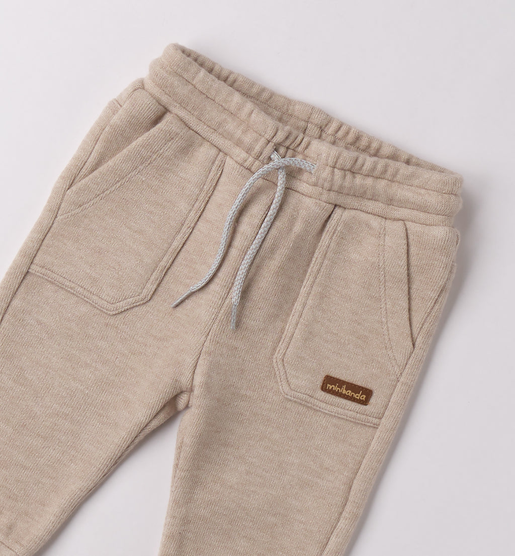 3F626 PANTALONE MAGLIA TAGLIATA LUNGO NEONATO SARABANDA