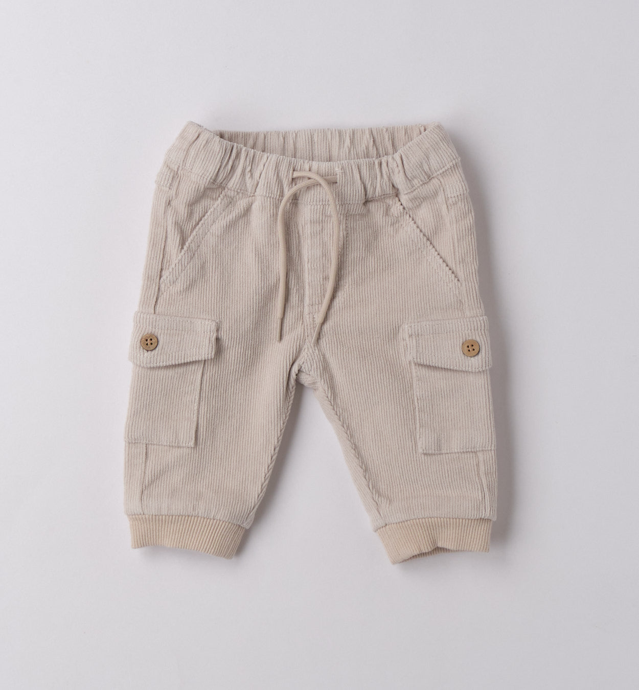 3F629 PANTALONE TESSUTO NAVETTA LUNGO NEONATO SARABANDA