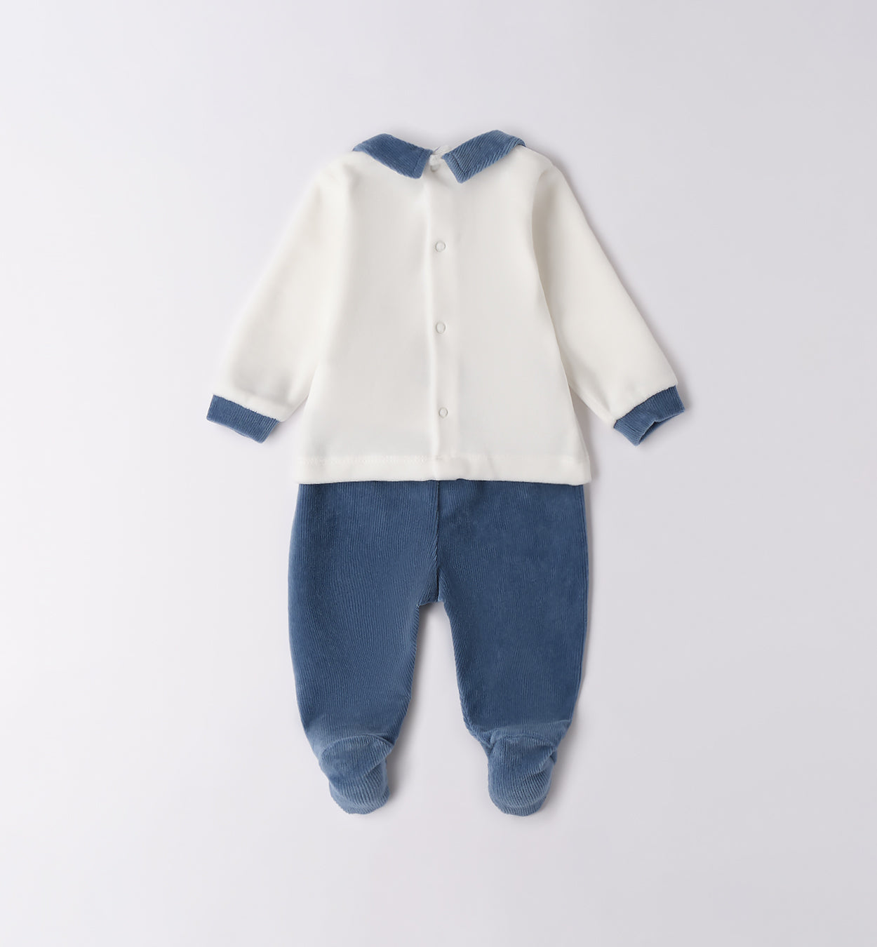 3F638 TUTINA DUE PEZZI CON PIEDE NEONATO SARABANDA