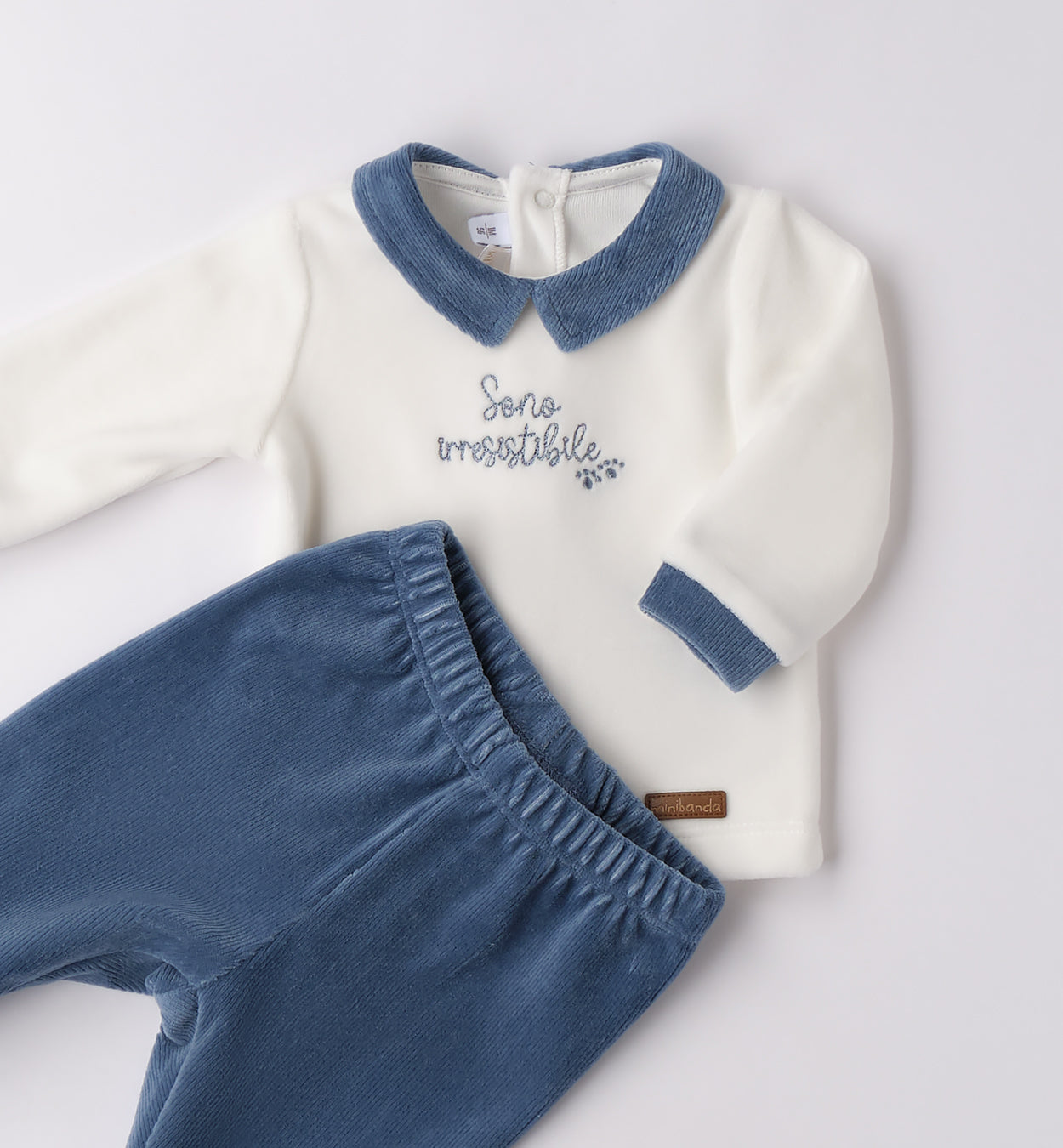 3F638 TUTINA DUE PEZZI CON PIEDE NEONATO SARABANDA