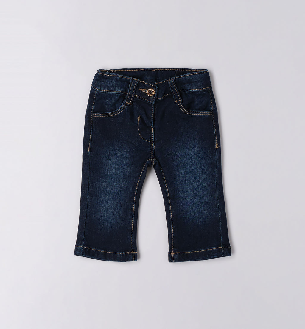 3F740 PANTALONE DENIM LUNGO NEONATA SARABANDA