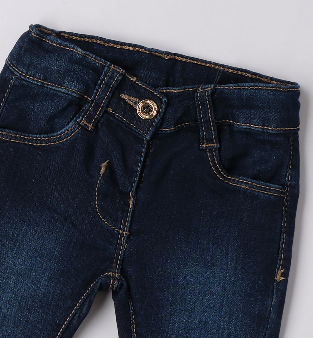 3F740 PANTALONE DENIM LUNGO NEONATA SARABANDA