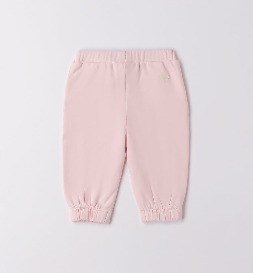 3F741 PANTALONE MAGLIA TAGLIATA LUNGO NEONATA SARABANDA