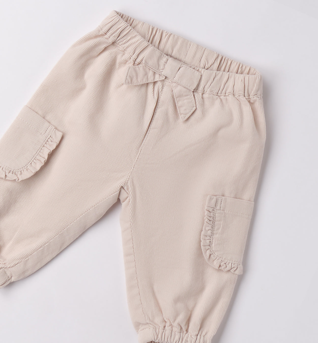 3F742 PANTALONE TESSUTO NAVETTA LUNGO NEONATA SARABANDA