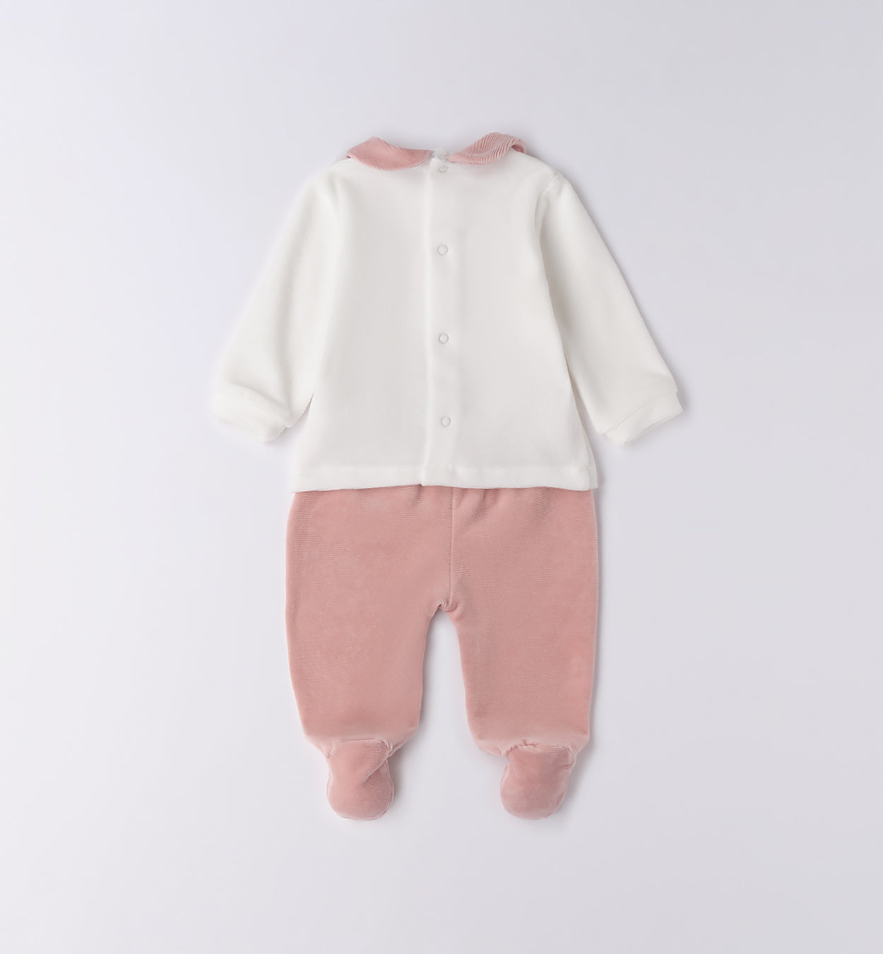 3F765 TUTINA DUE PEZZI CON PIEDE NEONATA SARABANDA