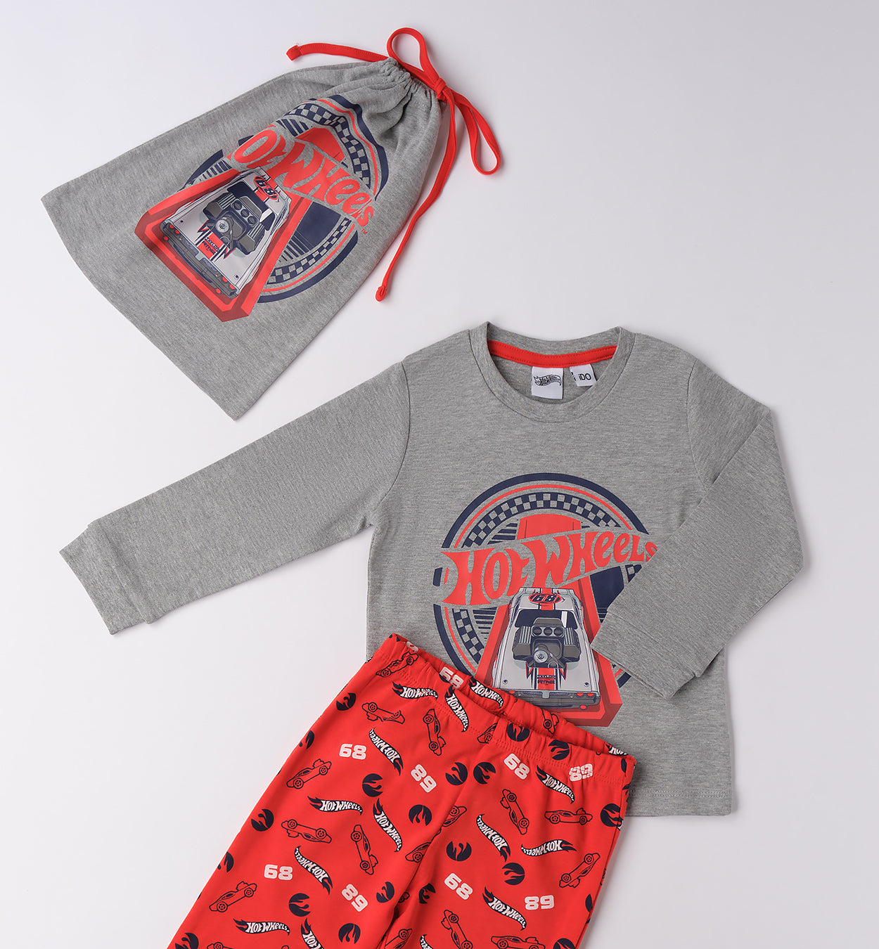 4F389 PIGIAMA DUE PEZZI ML NATALE BAMBINO IDO