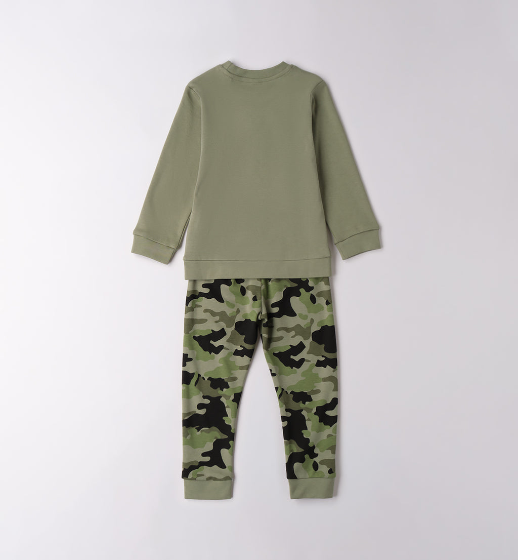 4F918 PIGIAMA DUE PEZZI ML BAMBINO IDO