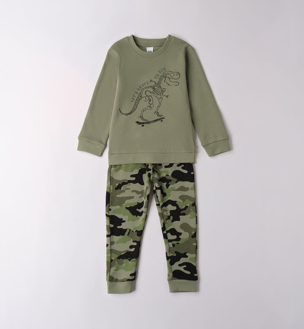 4F918 PIGIAMA DUE PEZZI ML BAMBINO IDO