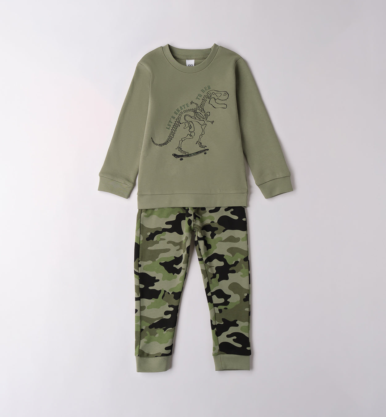 4F918 PIGIAMA DUE PEZZI ML BAMBINO IDO