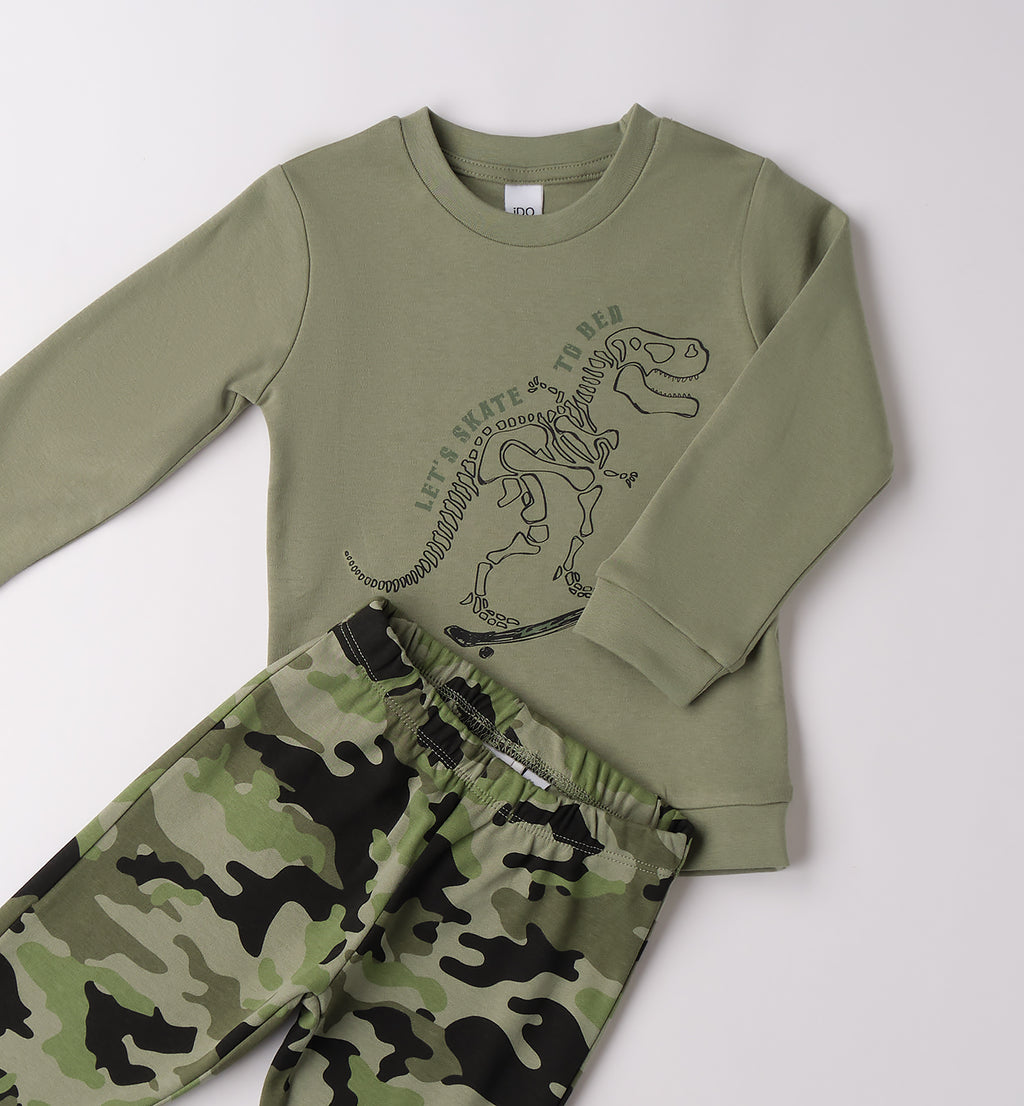 4F918 PIGIAMA DUE PEZZI ML BAMBINO IDO