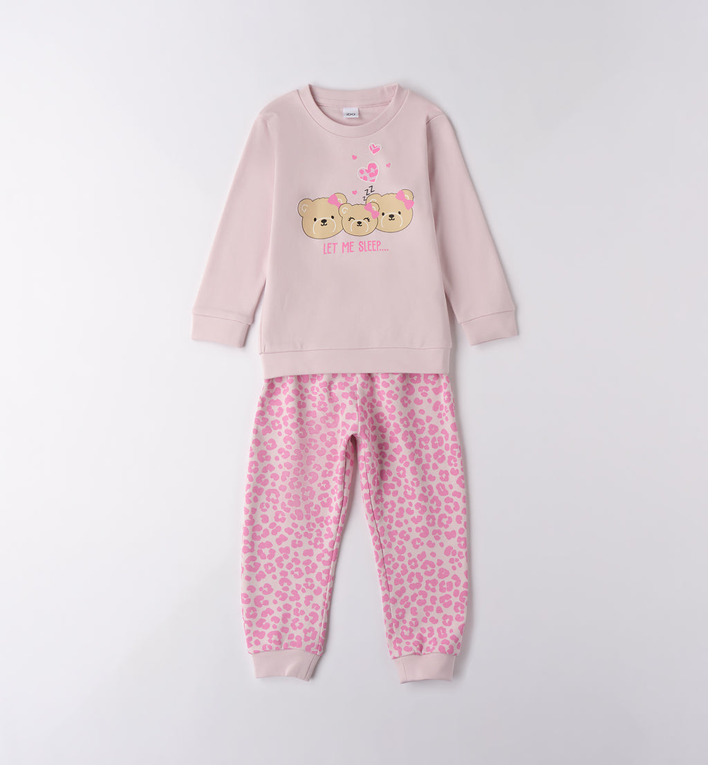 4F947 PIGIAMA DUE PEZZI ML BAMBINA IDO