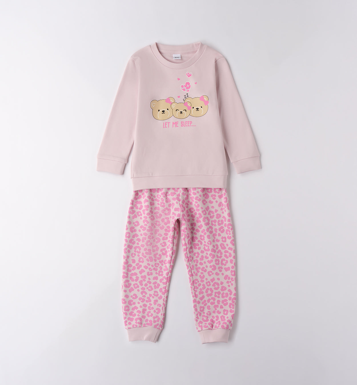 4F947 PIGIAMA DUE PEZZI ML BAMBINA IDO