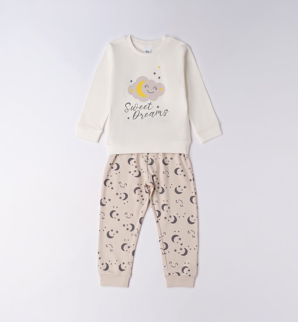 4F948 PIGIAMA DUE PEZZI ML BAMBINA IDO