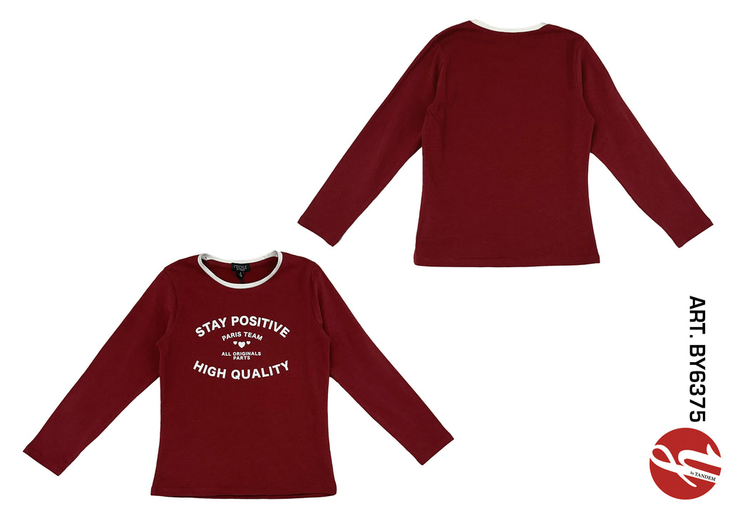 BY6375 T-SHIRT RAGAZZA YOURS