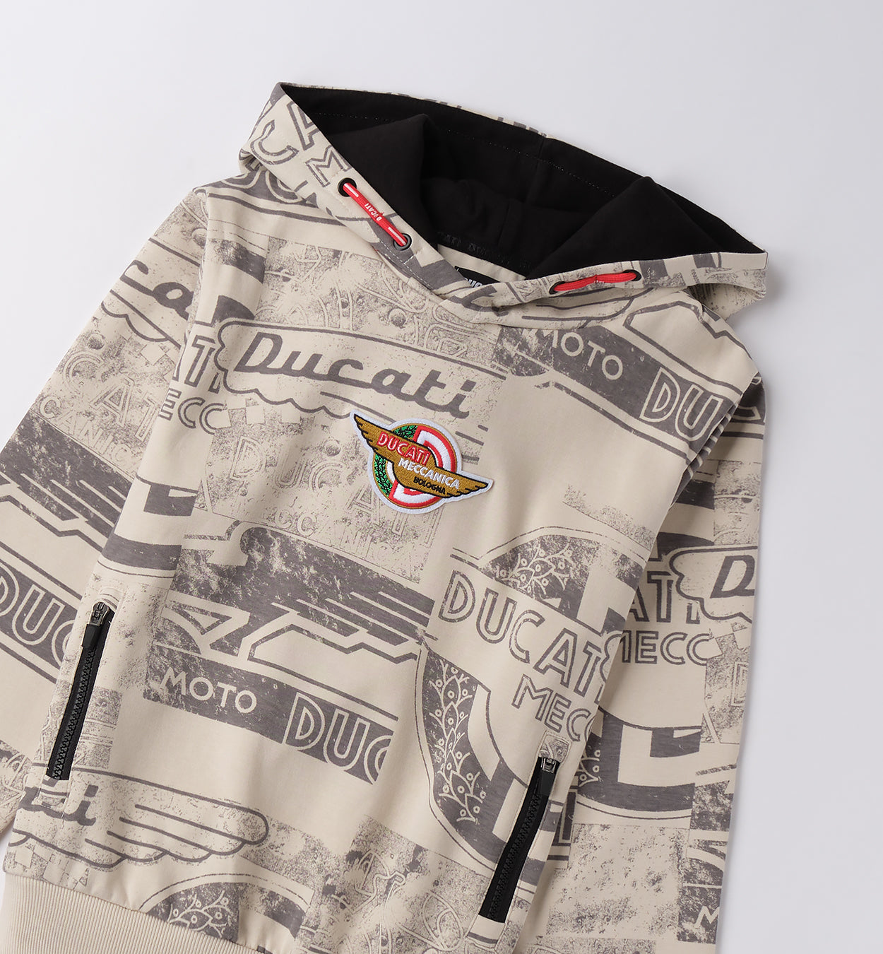 GF621 FELPA CHIUSA CON O SENZA CAPPUCCIO RAGAZZO DUCATI